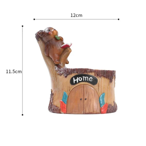 Cute Little Bear Gazing Resin Succulent Pot -Plant Life Decor Shop cute bear gazing resinpot 2