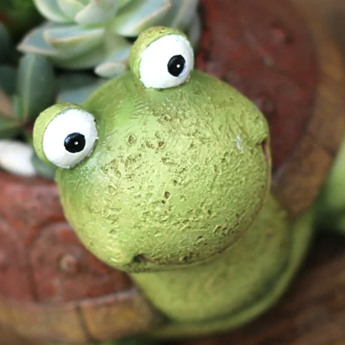 Cute Tortoise Resin Succulent Pot -Plant Life Decor Shop cute tortoise resin succulent pot 4