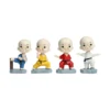Miniature Karate Monk Set Of 4 Decor