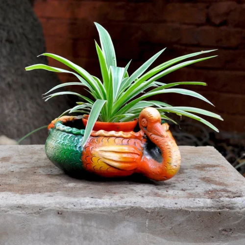 Terracotta Duck Planter
