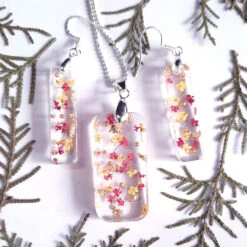 Floral Galaxy Real Dried Flower Necklace 5 Floral Galaxy Real Dried Flower Necklace -Plant Life Decor Shop floral galaxy