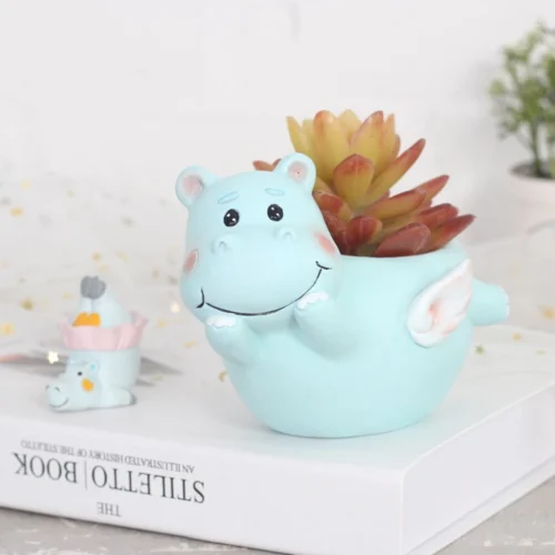 Set Of 4 Cute Flying Animals Resin Succulent Pots -Plant Life Decor Shop flying hippo 1 2048x 2x 915ec394 77ac 42ca bc74 2ecf63cad58b