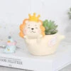 Cute Flying Lion Resin Succulent Pot