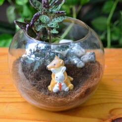 Miniature Fox Cuddling Rabbit – Cute Resin Decor For Gardens & Gifts -Plant Life Decor Shop fox cuddling rabbit 2