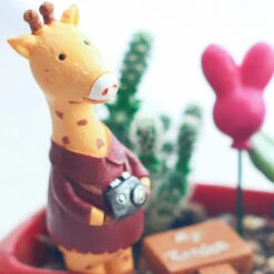 Cute Giraffe Resin Garden Stick (Set Of 2)