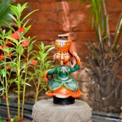 Terracotta Lady With Pot