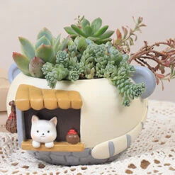Little Kitten's Shop Resin Succulent Pot