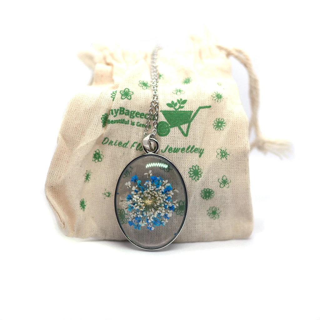 Moana's Clue Real Dried Flower Necklace 4 Moana's Clue Real Dried Flower Necklace - Image 4