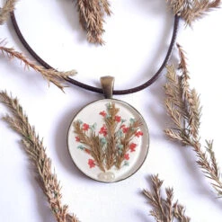 Morning Bloom Real Dried Flower Necklace