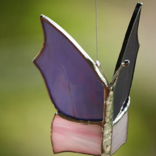 Suncatcher 3D Butterflies -Plant Life Decor Shop purple peach