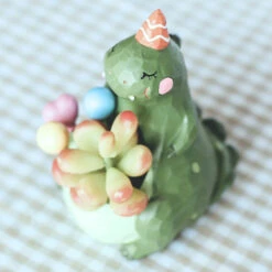 Cute Dinosaur Resin Succulent Pot -Plant Life Decor Shop resin dinosaur cute 4