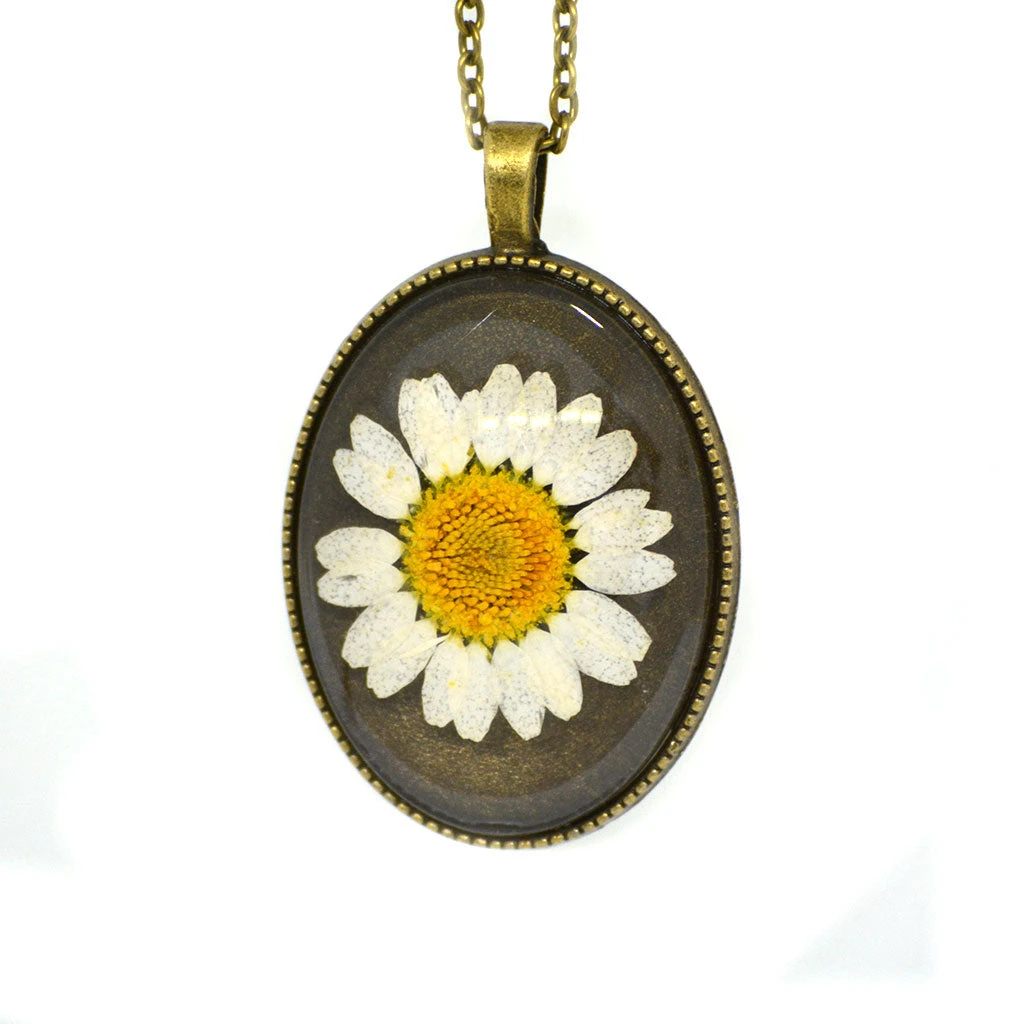 Serene Bloom Real Dried Flower Necklace 6 Serene Bloom Real Dried Flower Necklace - Image 6