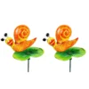 Set Of 2 Snail Garden Sticks