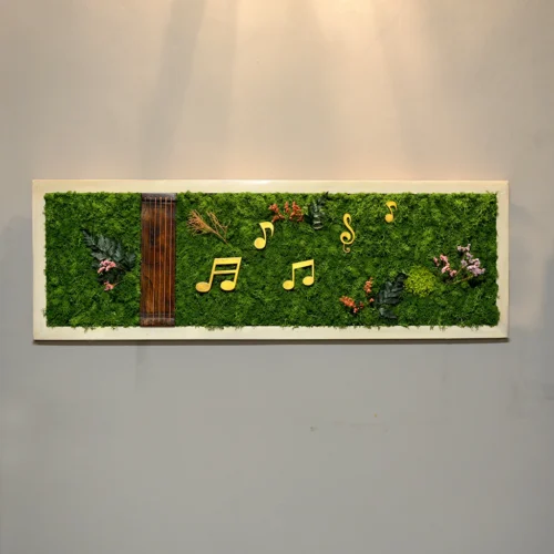 Sound Of Music Preserved Moss Frame With White Wood -Plant Life Decor Shop soundofmusic whiteframe 1