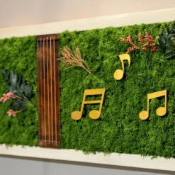 Sound Of Music Preserved Moss Frame With White Wood -Plant Life Decor Shop soundofmusic whiteframe 2