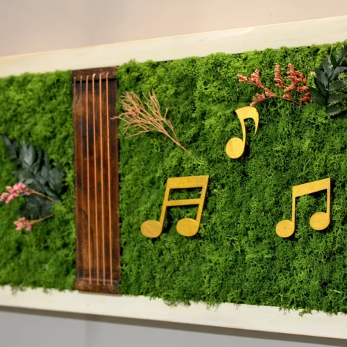Sound Of Music Preserved Moss Frame With White Wood -Plant Life Decor Shop soundofmusic whiteframe 2