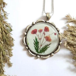 Summer Garden Real Dried Flower Necklace / Set