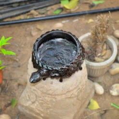 Terracotta Brown Tortoise Planter -Plant Life Decor Shop tortoise planter 3