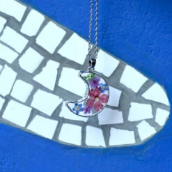 To The Moon Real Dried Flower Necklace -Plant Life Decor Shop tothemoon 1