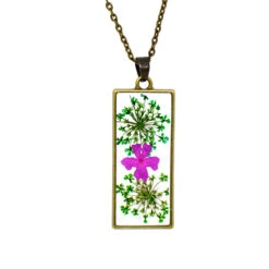 Tryst With The Greens Real Dried Flower Necklace -Plant Life Decor Shop tryst with the greens 3