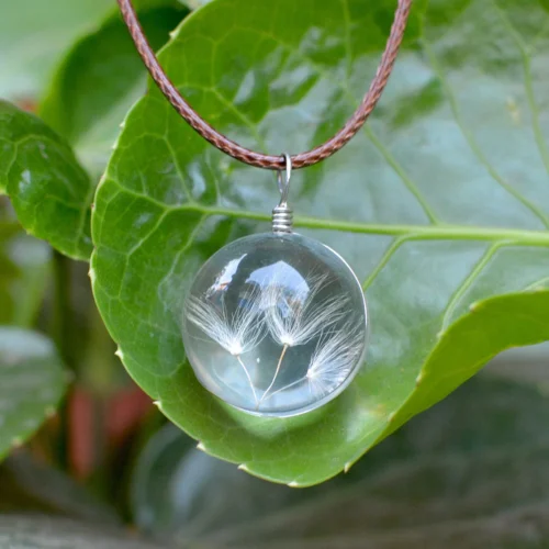 Twines Of Magic Dandelion Real Seeds Necklace 9 Twines Of Magic Dandelion Real Seeds Necklace -Plant Life Decor Shop twines of magic 1