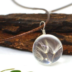 Twines Of Magic Dandelion Real Seeds Necklace -Plant Life Decor Shop twines of magic 4